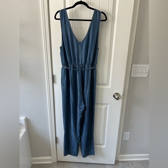 Anthropologie En Crème Jumpsuit Tencel Size L - Picture 2 of 13